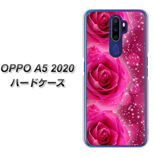 OPPO（オッポ） A5 2020 高画質仕上げ 背面印刷 ハードケース【VA815 3連のバラ】