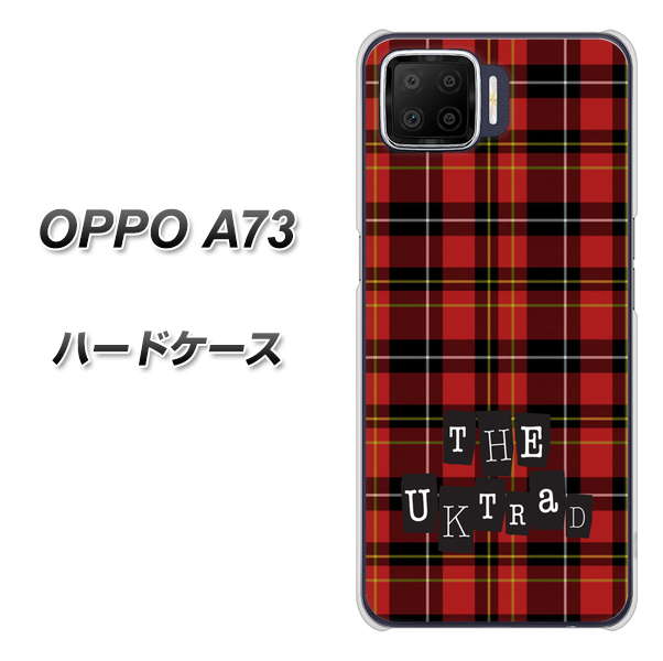 楽天モバイル OPPO（オッポ） A73 高画質仕上げ 背面印刷 ハードケース【547 THEチェック】