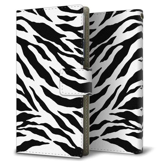 docomo ディズニーモバイル DM-01J 画質仕上げ プリント手帳型ケース(薄型スリム)【054 ゼブラ】