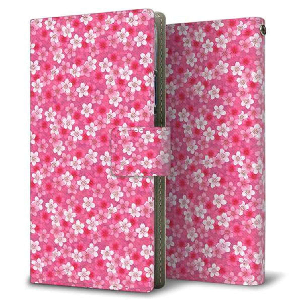 au アクオス セリエ SHV34 画質仕上げ プリント手帳型ケース(薄型スリム)【065 さくら】