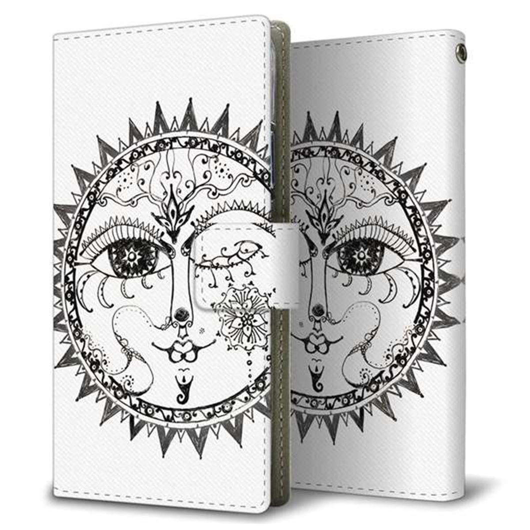 HUAWEI（ファーウェイ） P40 lite E ART-L29N 画質仕上げ プリント手帳型ケース(薄型スリム)【207 太陽神】