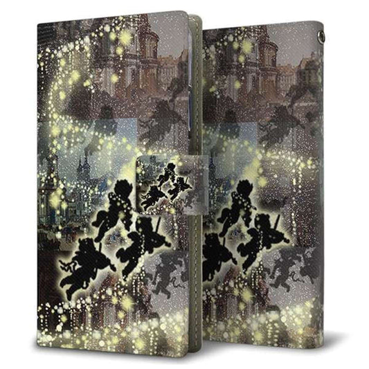 Y!mobile かんたんスマホ2 A001KC 画質仕上げ プリント手帳型ケース(薄型スリム)【253 天使の音楽隊】