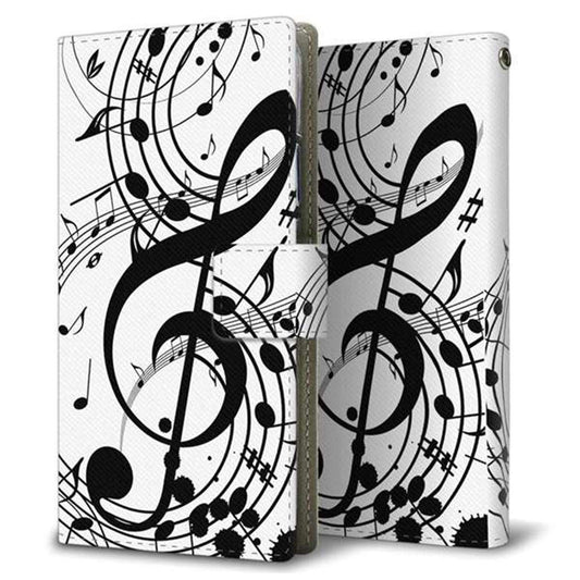 docomo エクスペリアXコンパクト SO-02J 画質仕上げ プリント手帳型ケース(薄型スリム)【260 あふれる音符】