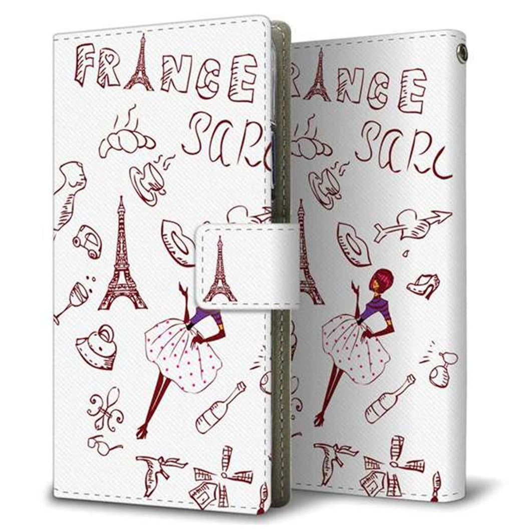 アクオス センス3 ライト SH-RM12 画質仕上げ プリント手帳型ケース(薄型スリム)【296 フランス】