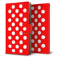 Y!mobile エクスペリア10 III A102SO 画質仕上げ プリント手帳型ケース(薄型スリム)【331 シンプル柄（水玉）レッドBig】