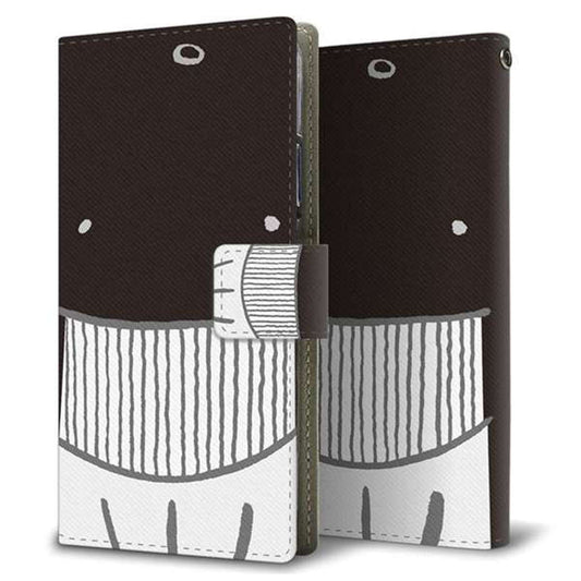 au エクスペリア1 III SOG03 画質仕上げ プリント手帳型ケース(薄型スリム)【355 くじら】