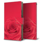 au イサイ V30+ LGV35 画質仕上げ プリント手帳型ケース(薄型スリム)【395 赤いバラ】