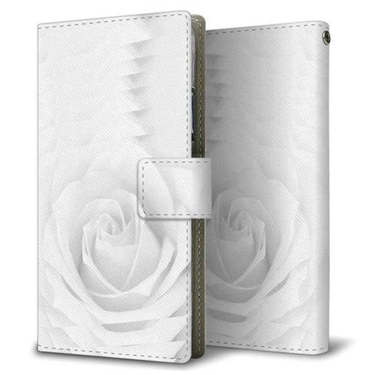 docomo アローズ NX F-01J 画質仕上げ プリント手帳型ケース(薄型スリム)【402 ホワイトＲｏｓｅ】