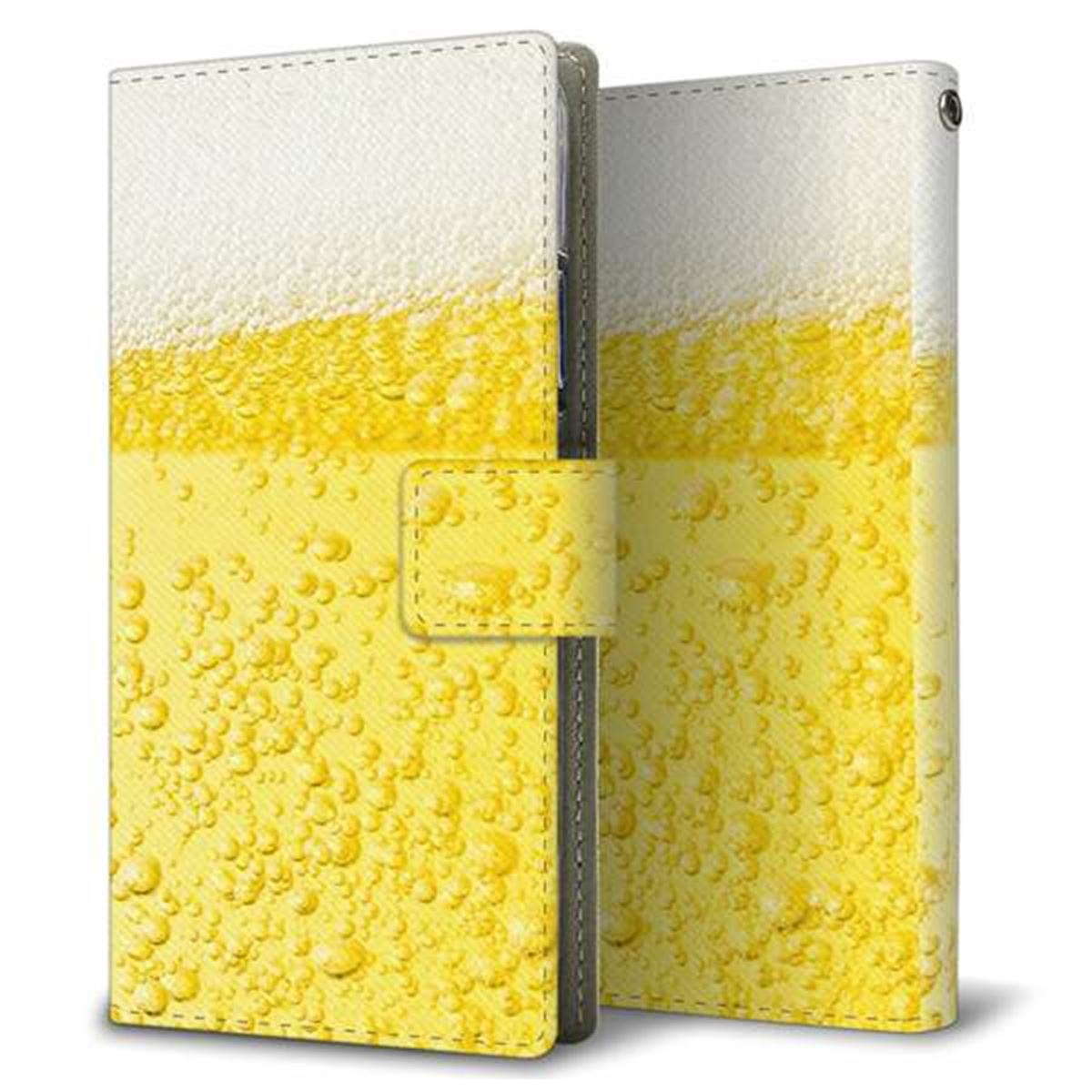 AQUOS wish SH-M20 画質仕上げ プリント手帳型ケース(薄型スリム)【450 生ビール】