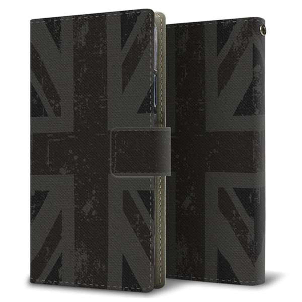 au ギャラクシーS21+ 5G SCG10 画質仕上げ プリント手帳型ケース(薄型スリム)【505 ユニオンジャック ダーク】