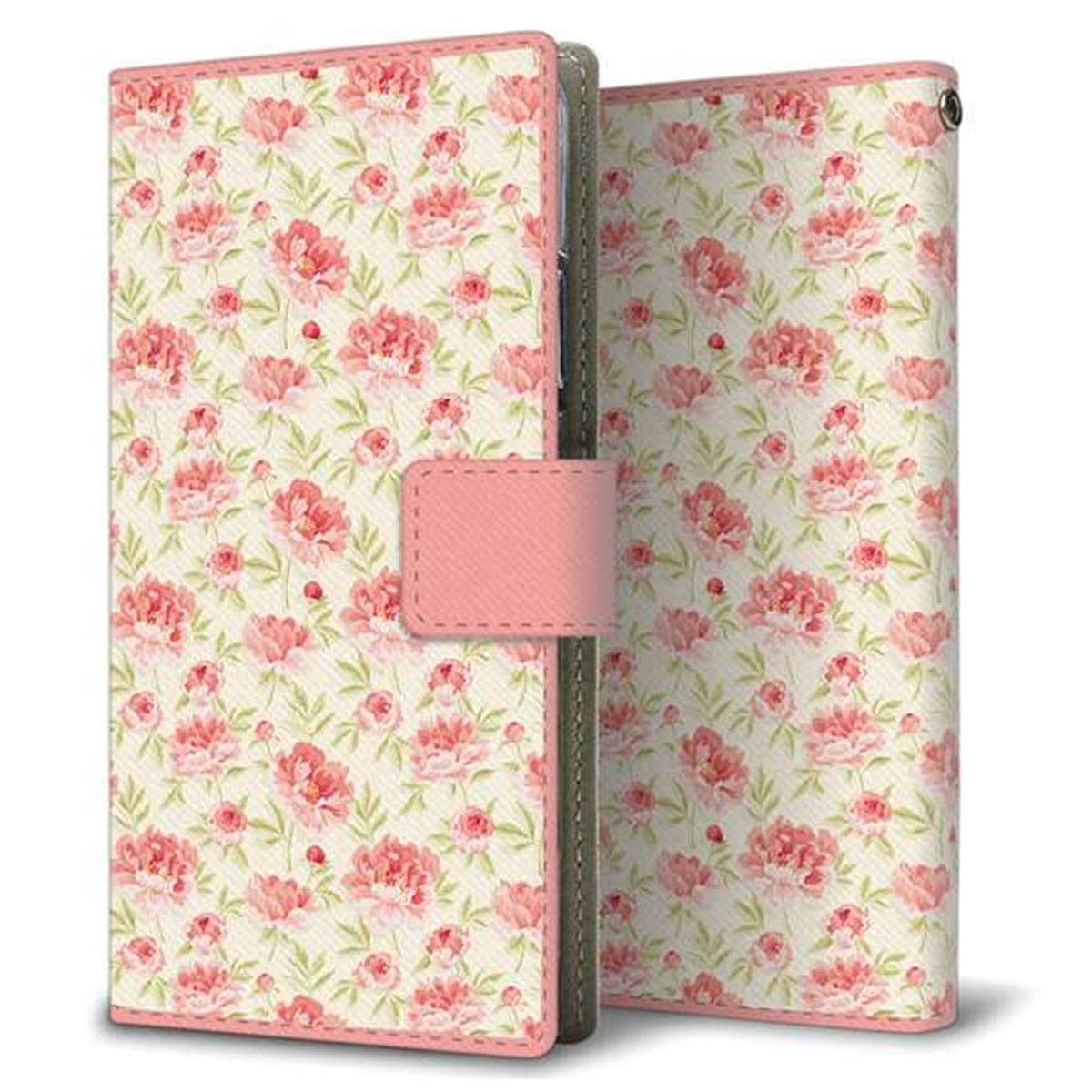 docomo ギャラクシーS21 ウルトラ 5G SC-52B 画質仕上げ プリント手帳型ケース(薄型スリム)【593 北欧の小花Ｓ】