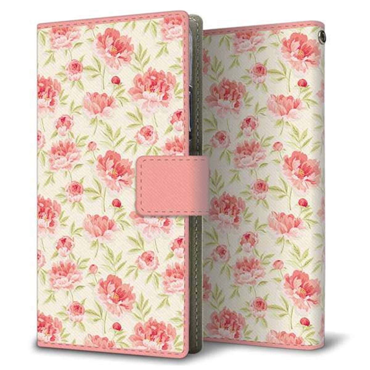 SoftBank エクスペリア1 III A101SO 画質仕上げ プリント手帳型ケース(薄型スリム)【594 北欧の小花】