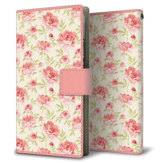 docomo ギャラクシー A20 SC-02M 画質仕上げ プリント手帳型ケース(薄型スリム)【594 北欧の小花】