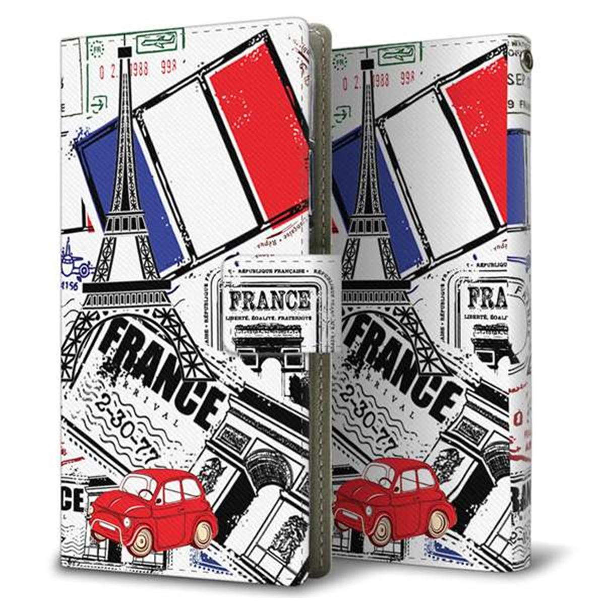ZenFone（ゼンフォン）Max(M2) ZB633KL 画質仕上げ プリント手帳型ケース(薄型スリム)【599 フランスの街角】