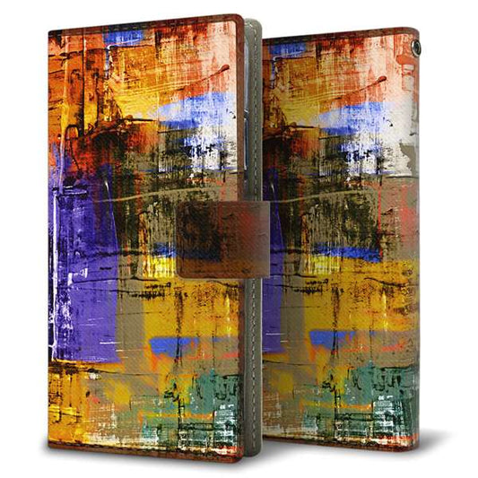 Softbank アクオス R5G 908SH 高画質仕上げ プリント手帳型ケース(薄型スリム)【609 クラッシュアートBL】