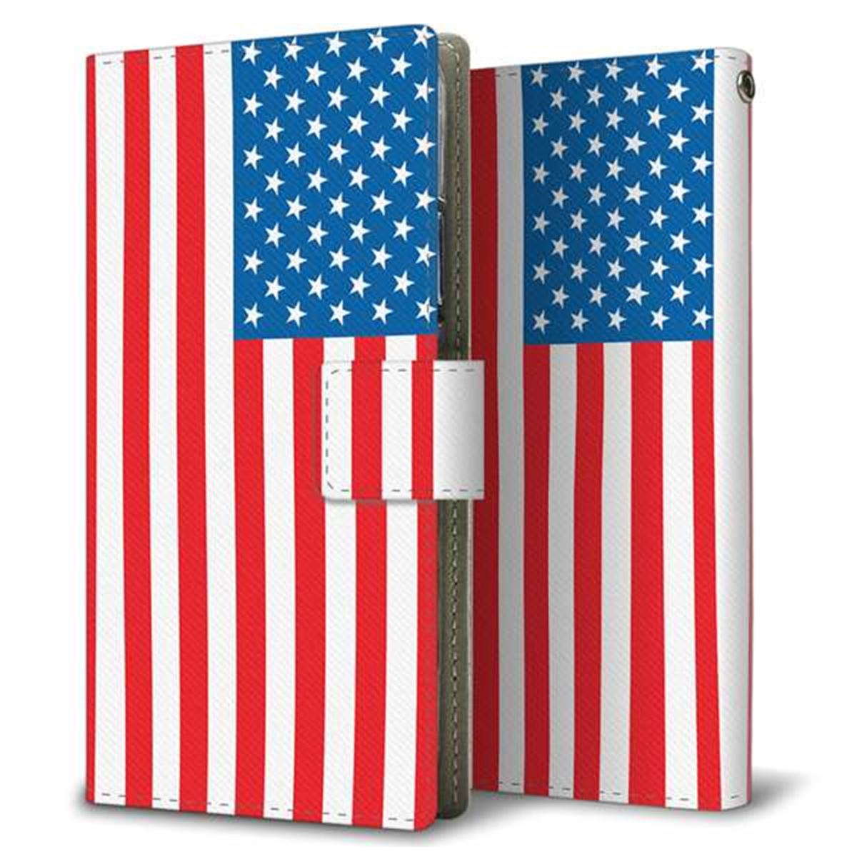 Android One S5 画質仕上げ プリント手帳型ケース(薄型スリム)【659 アメリカ】