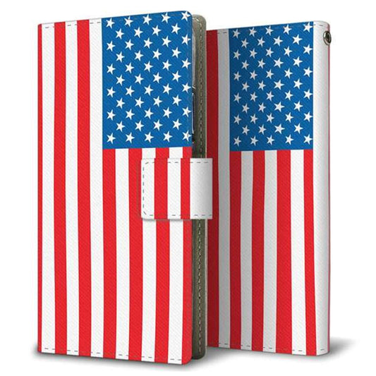 au エクスペリア1 II SOG01 画質仕上げ プリント手帳型ケース(薄型スリム)【659 アメリカ】