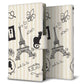 docomo ギャラクシーS20+ SC-52A 画質仕上げ プリント手帳型ケース(薄型スリム)【694 パリの絵】