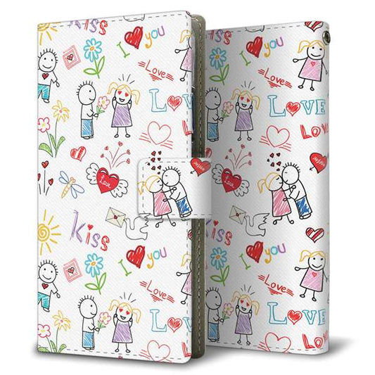 SoftBank エクスペリア XZ3 801SO 高画質仕上げ プリント手帳型ケース(薄型スリム)【710 カップル】