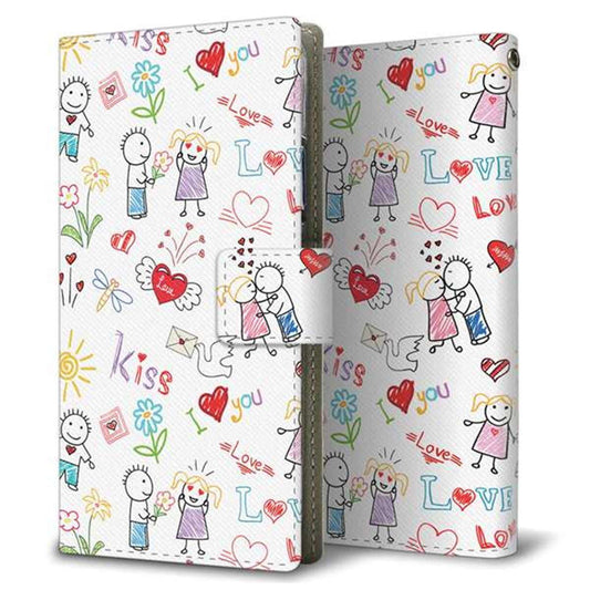 au アクオスゼロ2 SHV47 画質仕上げ プリント手帳型ケース(薄型スリム)【710 カップル】