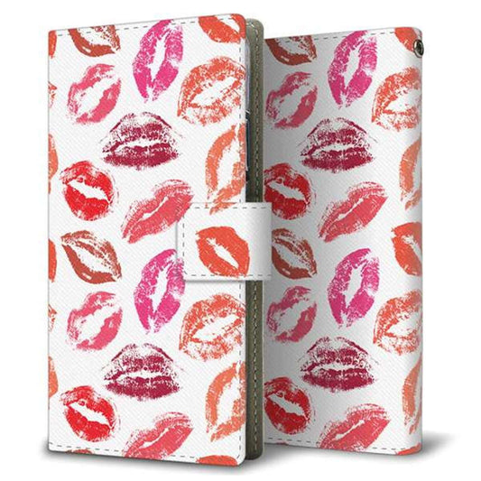 アクオス SH-M04 画質仕上げ プリント手帳型ケース(薄型スリム)【734 キスkissキス】