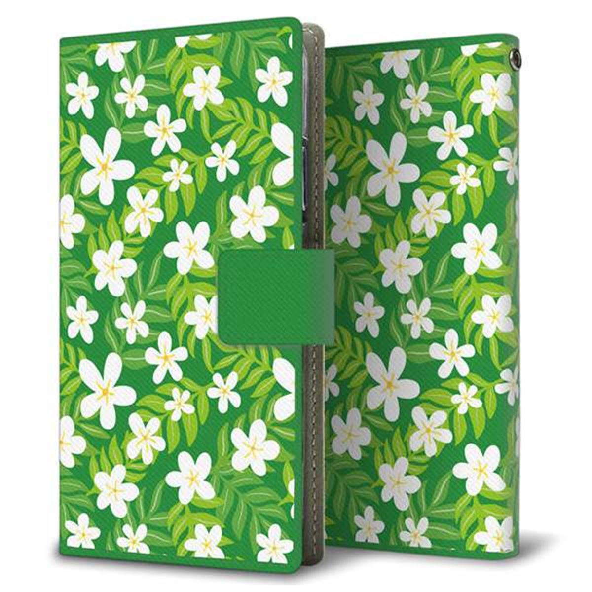 楽天モバイル OPPO（オッポ） A73 画質仕上げ プリント手帳型ケース(薄型スリム)【760 ジャスミンの花畑】