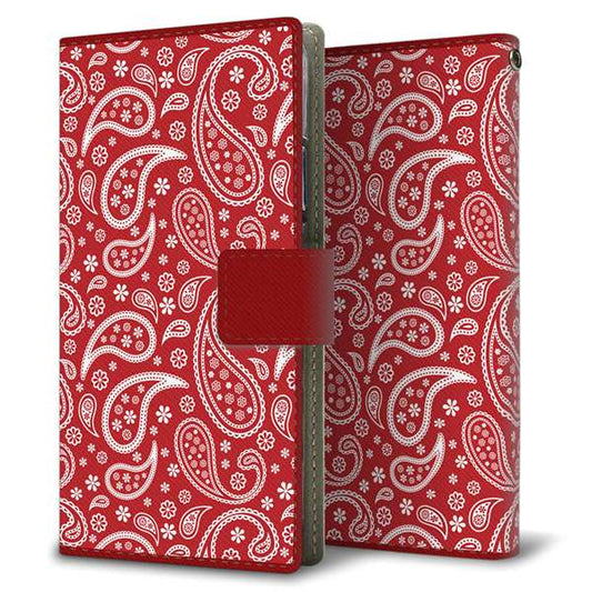 softbank アクオス R3 808SH 高画質仕上げ プリント手帳型ケース(薄型スリム)【765 ペイズリーエンジ】