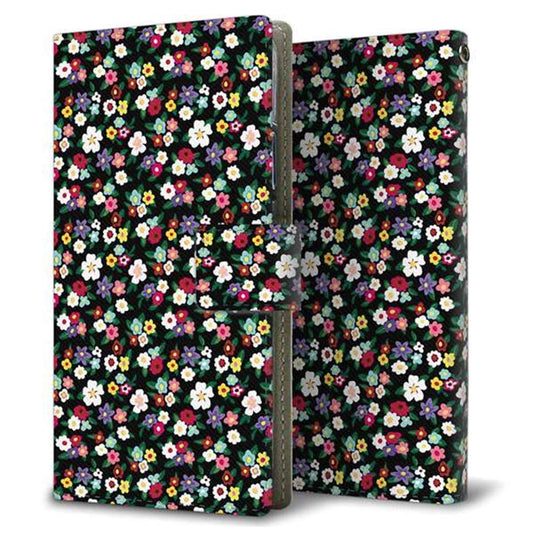 アクオス SH-M04 画質仕上げ プリント手帳型ケース(薄型スリム)【778 マイクロリバティプリントBK】