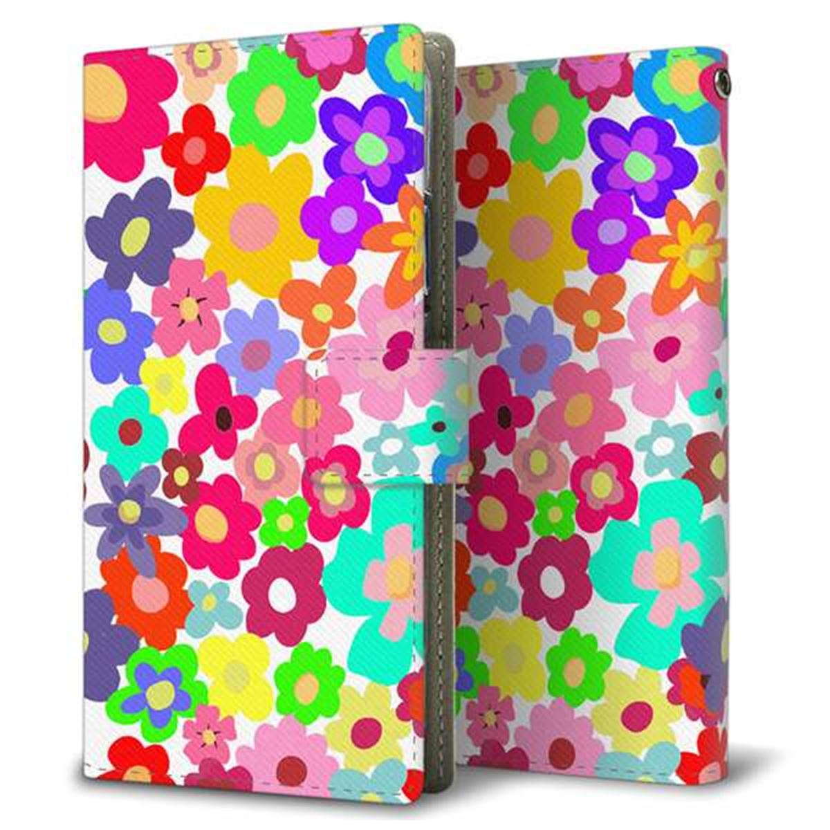 Y!mobile リベロS10 901ZT 画質仕上げ プリント手帳型ケース(薄型スリム)【782 春のルーズフラワーWH】