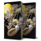 AQUOS wish SHG06 au 画質仕上げ プリント手帳型ケース(薄型スリム)【1003 月と龍】