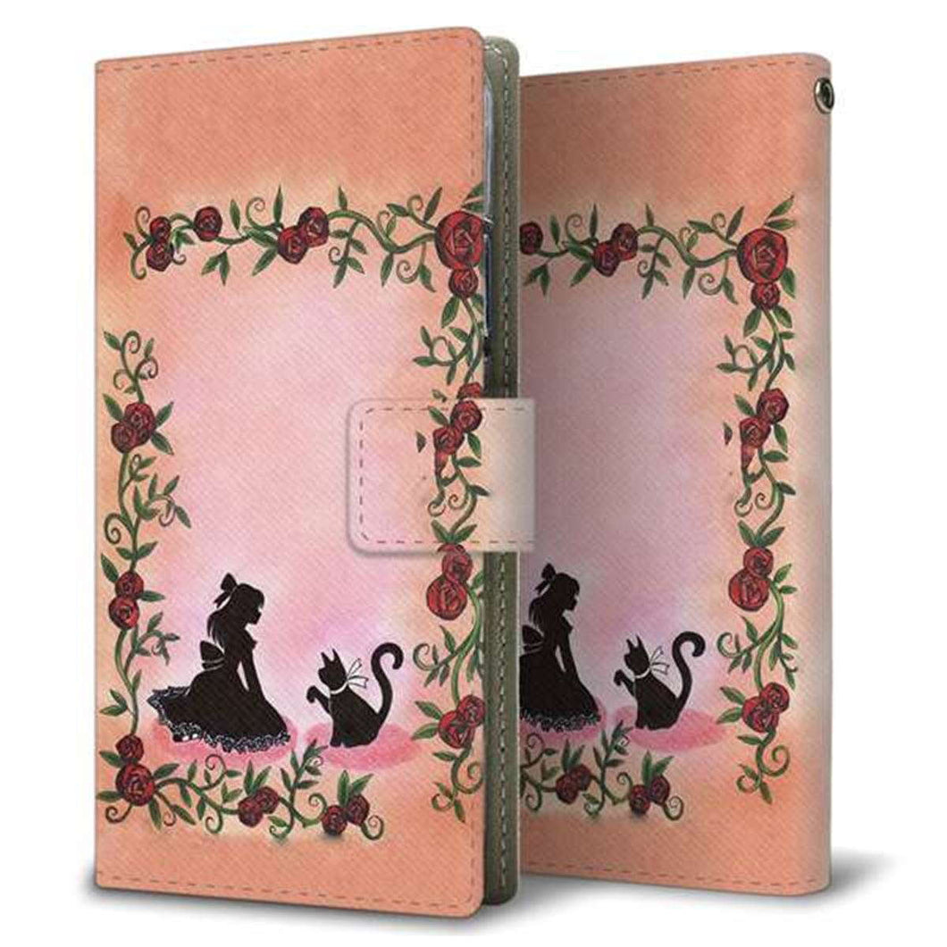 au エクスペリアX パフォーマンス SOV33 画質仕上げ プリント手帳型ケース(薄型スリム)【1096 お姫様とネコ（カラー）】