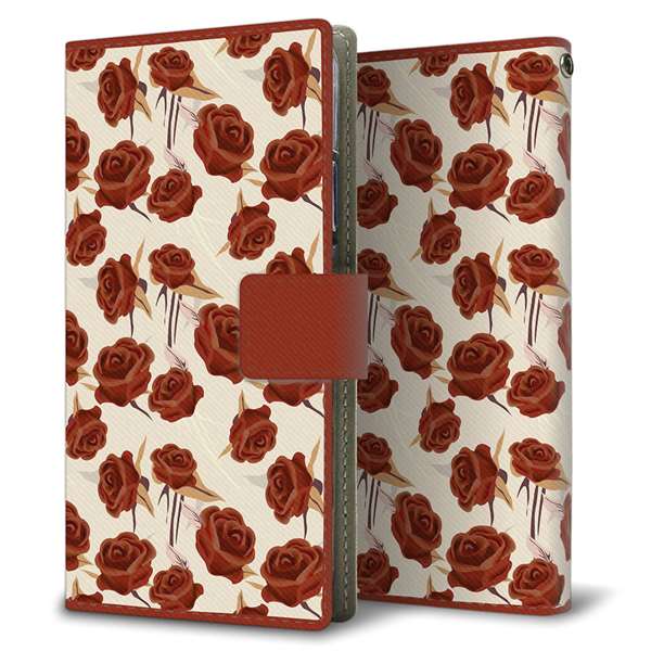 HUAWEI（ファーウェイ） P40 Pro 5G ELS-NX9 高画質仕上げ プリント手帳型ケース(薄型スリム)【1157 クラシックローズ】