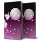 AQUOS wish SHG06 au 画質仕上げ プリント手帳型ケース(薄型スリム)【1223 紫に染まる月と桜】