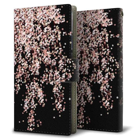 au エクスペリアZ5 SOV32 画質仕上げ プリント手帳型ケース(薄型スリム)【1244 しだれ桜】