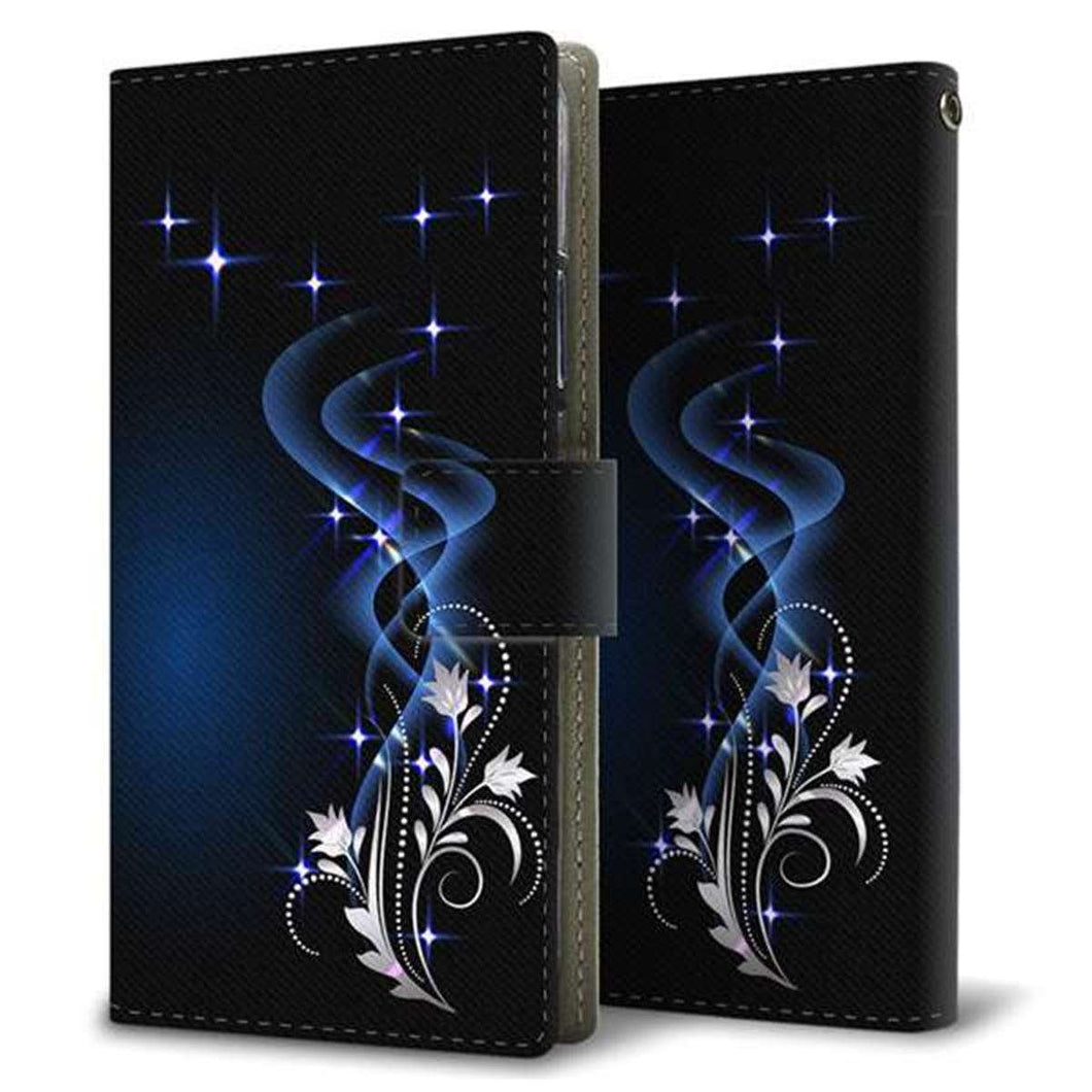 SIMフリー アクオスR6 SH-M22 画質仕上げ プリント手帳型ケース(薄型スリム)【1278 華より昇る流れ】