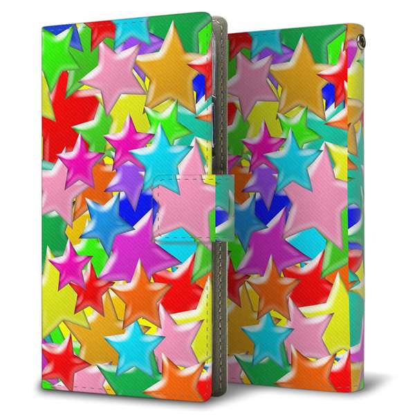 softbank エクスペリア XZs 602SO 高画質仕上げ プリント手帳型ケース(薄型スリム)【1293 ランダムスター】