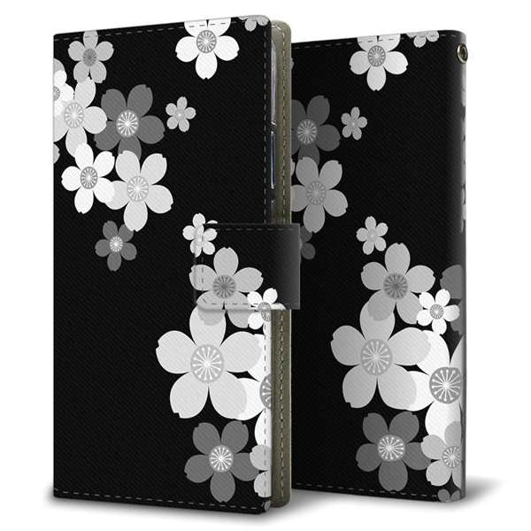 SoftBank アクオス R2 コンパクト 803SH 高画質仕上げ プリント手帳型ケース(薄型スリム)【1334 桜のフレーム】