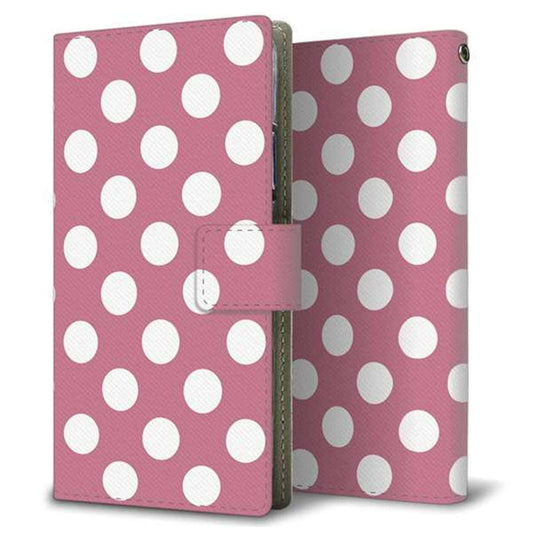 docomo ギャラクシー ノート9 SC-01L 画質仕上げ プリント手帳型ケース(薄型スリム)【1355 シンプルビッグ白薄ピンク】