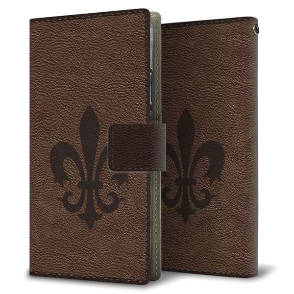 softbank エクスペリアXZ 601SO 高画質仕上げ プリント手帳型ケース(薄型スリム)【EK823  レザー風ユリ】