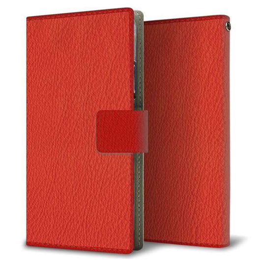 楽天モバイル OPPO（オッポ） A73 画質仕上げ プリント手帳型ケース(薄型スリム)【EK852 レザー風レッド】