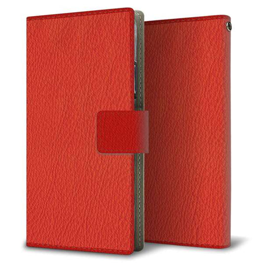 docomo ギャラクシー フィール SC-04J 高画質仕上げ プリント手帳型ケース(薄型スリム)【EK852 レザー風レッド】
