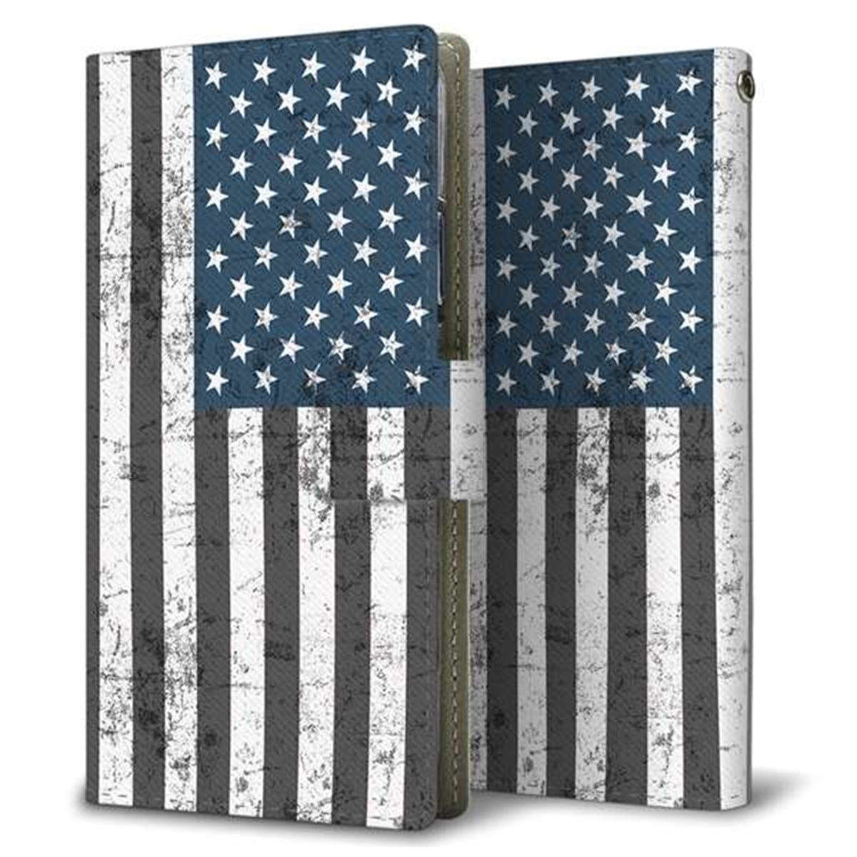 Xiaomi（シャオミ）Redmi Note 10 Pro 画質仕上げ プリント手帳型ケース(薄型スリム)【EK864 アメリカンフラッグビンテージ】