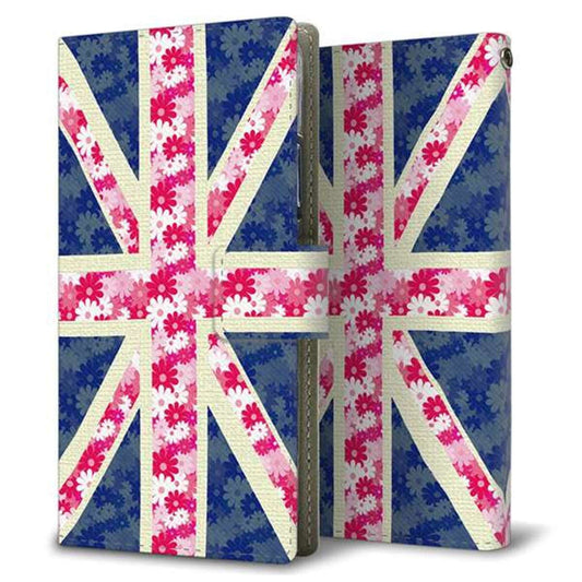 docomo エクスペリアXZ1 SO-01K 画質仕上げ プリント手帳型ケース(薄型スリム)【EK894 ユニオンジャックフラワー】