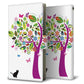 docomo ギャラクシーS20+ SC-52A 画質仕上げ プリント手帳型ケース(薄型スリム)【EK907 花とネコ】