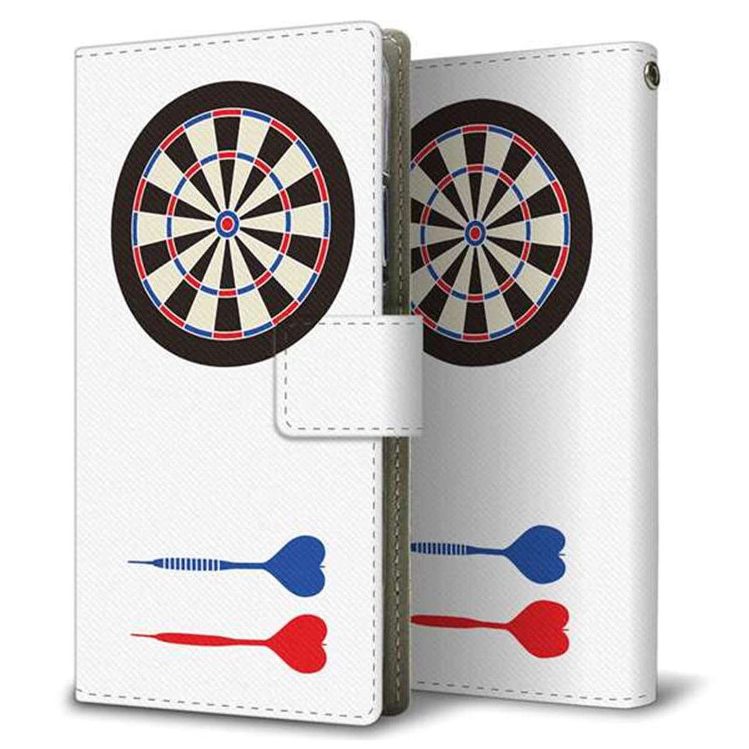 Xperia Ace III SOG08 au 画質仕上げ プリント手帳型ケース(薄型スリム)【EK931  ダーツ】