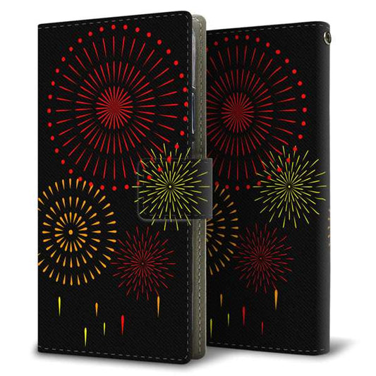 OPPO Reno A 高画質仕上げ プリント手帳型ケース(薄型スリム)【EK933  打ち上げ花火】