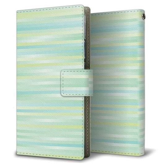 Xiaomi（シャオミ）Redmi Note 10 Pro 画質仕上げ プリント手帳型ケース(薄型スリム)【IB908 グラデーションボーダー_グリーン】