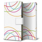 Xperia 10 IV A202SO SoftBank 画質仕上げ プリント手帳型ケース(薄型スリム)【IB912  重なり合う曲線】