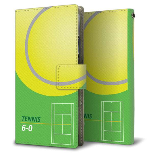 softbank エクスペリア5 901SO 高画質仕上げ プリント手帳型ケース(薄型スリム)【IB920  TENNIS】