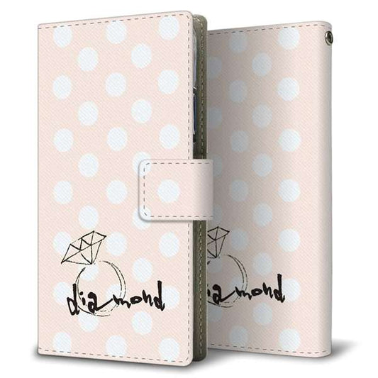 simフリー HUAWEI（ファーウェイ） P30 lite Marie-L22J 高画質仕上げ プリント手帳型ケース(薄型スリム)【OE813 4月ダイヤモンド】